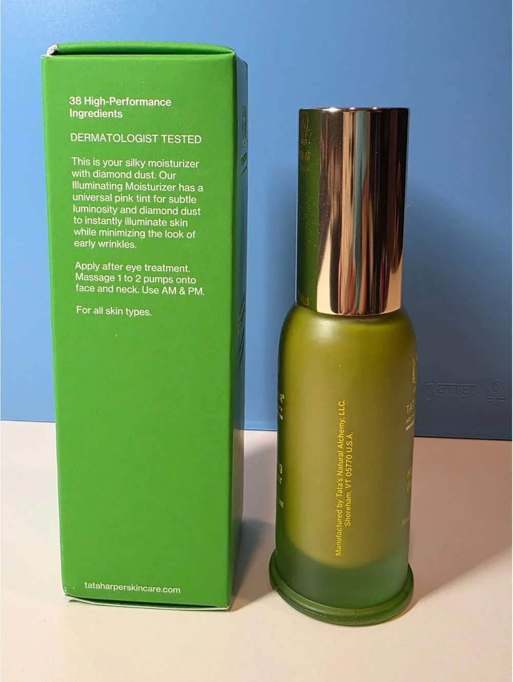 Tata Harper Illuminating Moisturizer Hyaluronic Acid Diamond Infused 1 fl.Oz